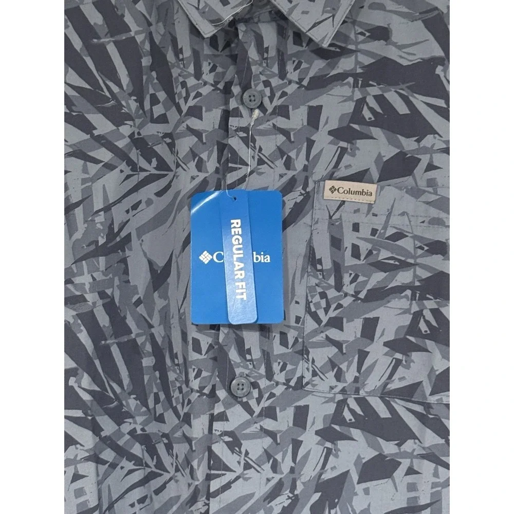 NEW Men's Size Small Columbia Rogers Peak Printed Short Sleeve Shirt XM8259-449